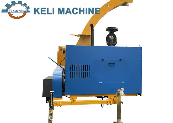 Mill Crusher HY-6145 Electric Start Branch Crusher Productivity 3-5t/h