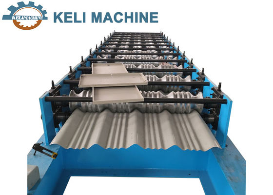 0.3-0.8mm Cr12 Tile Making Machine 8-10m/Min Roof And Wall Sheet Roller